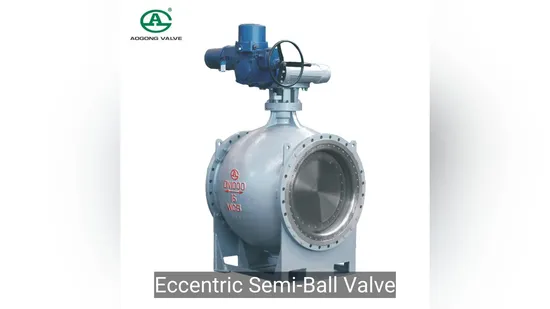 3 Piece Pn16 Electric Pneumatic Control Actuator Motorized Flange 3 Way High Pressure Carbon Steel Stainless Steel Industrial Eccentric Semi Ball Valve